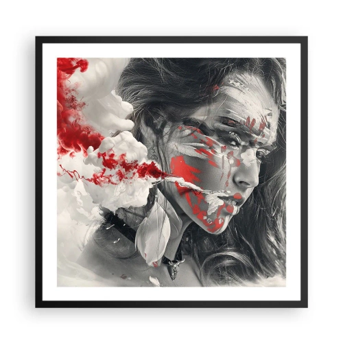 Poszter fehér keretben - Az abszurditás füstjében - 60x60 cm