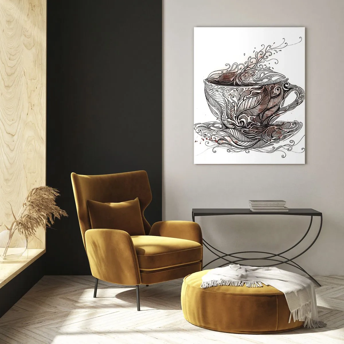 Üveg kép - Tea mindenre jó - 70x100 cm