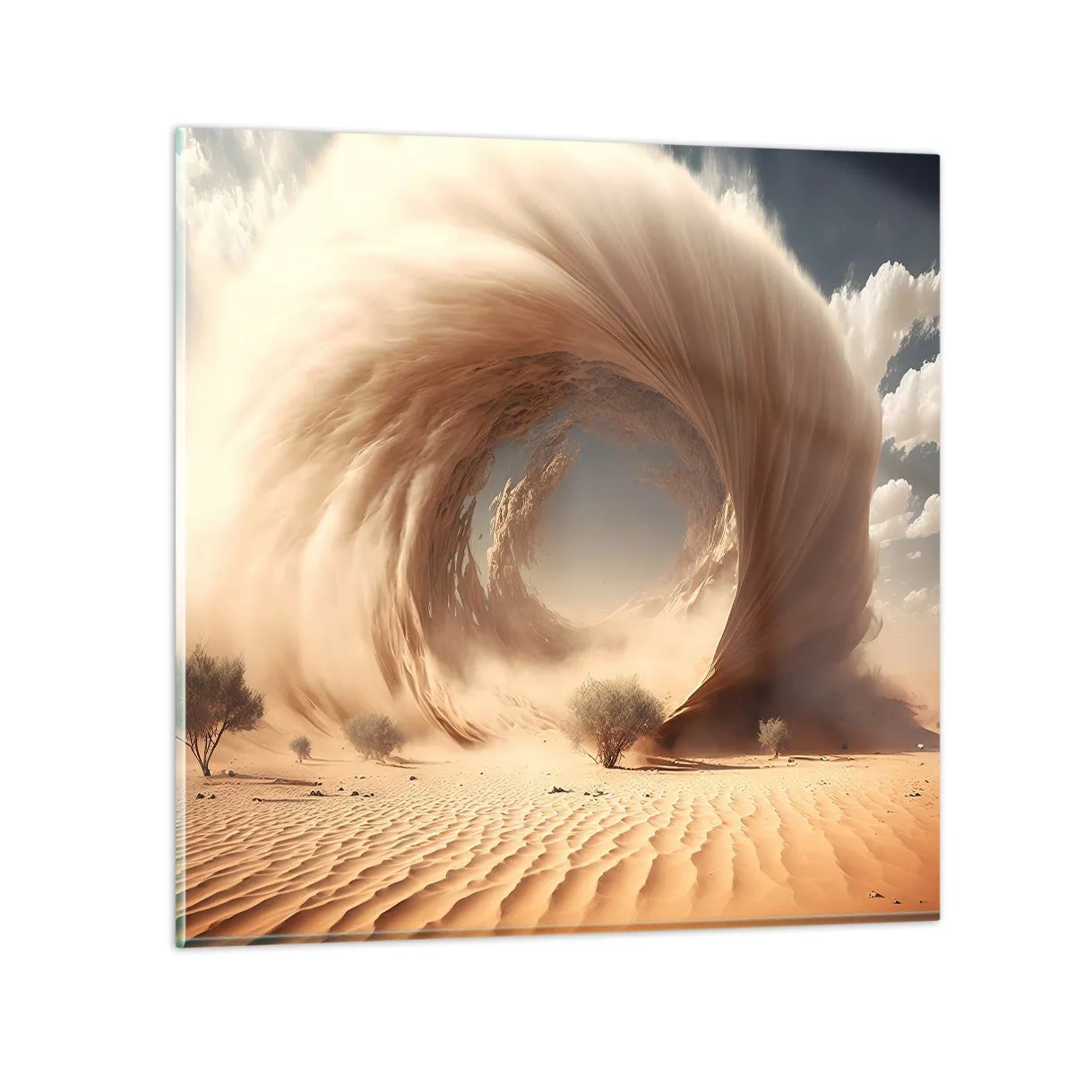 Üveg kép - Megnyílt portált - 40x40 cm