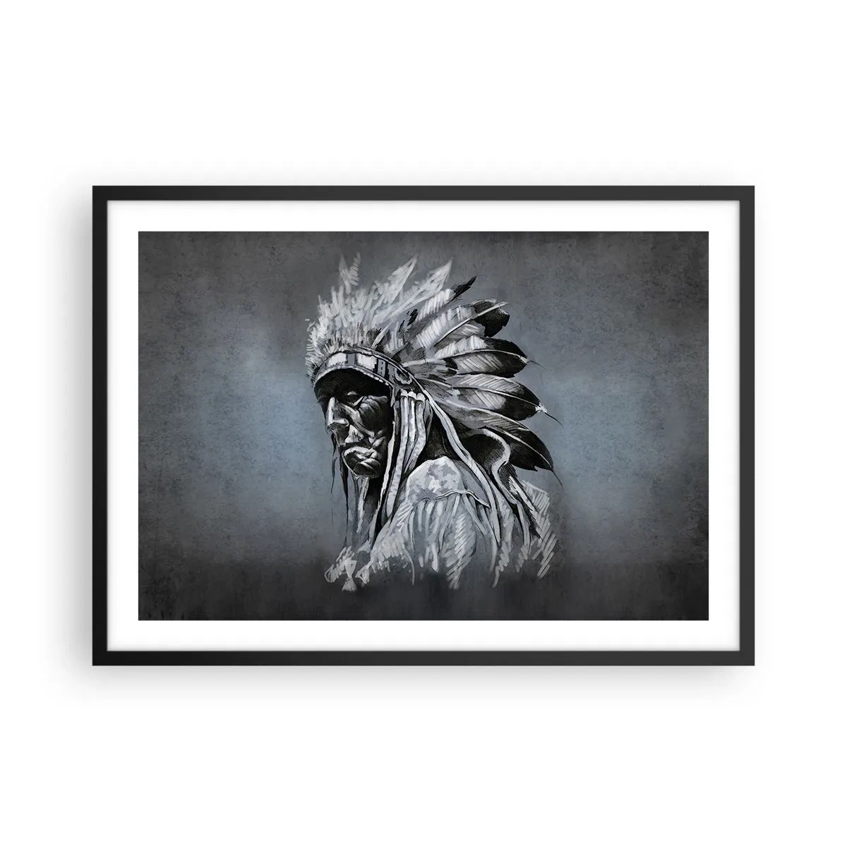 Poszter fehér keretben - Vissza a gyökerekhez - 70x50 cm