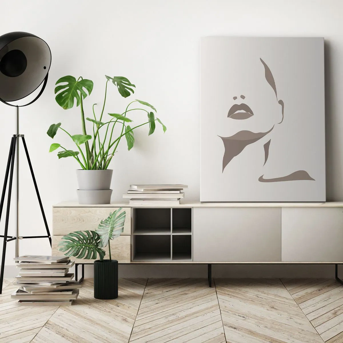 Vászonkép -  Fényből és árnyékból létrehozott - 70x100 cm