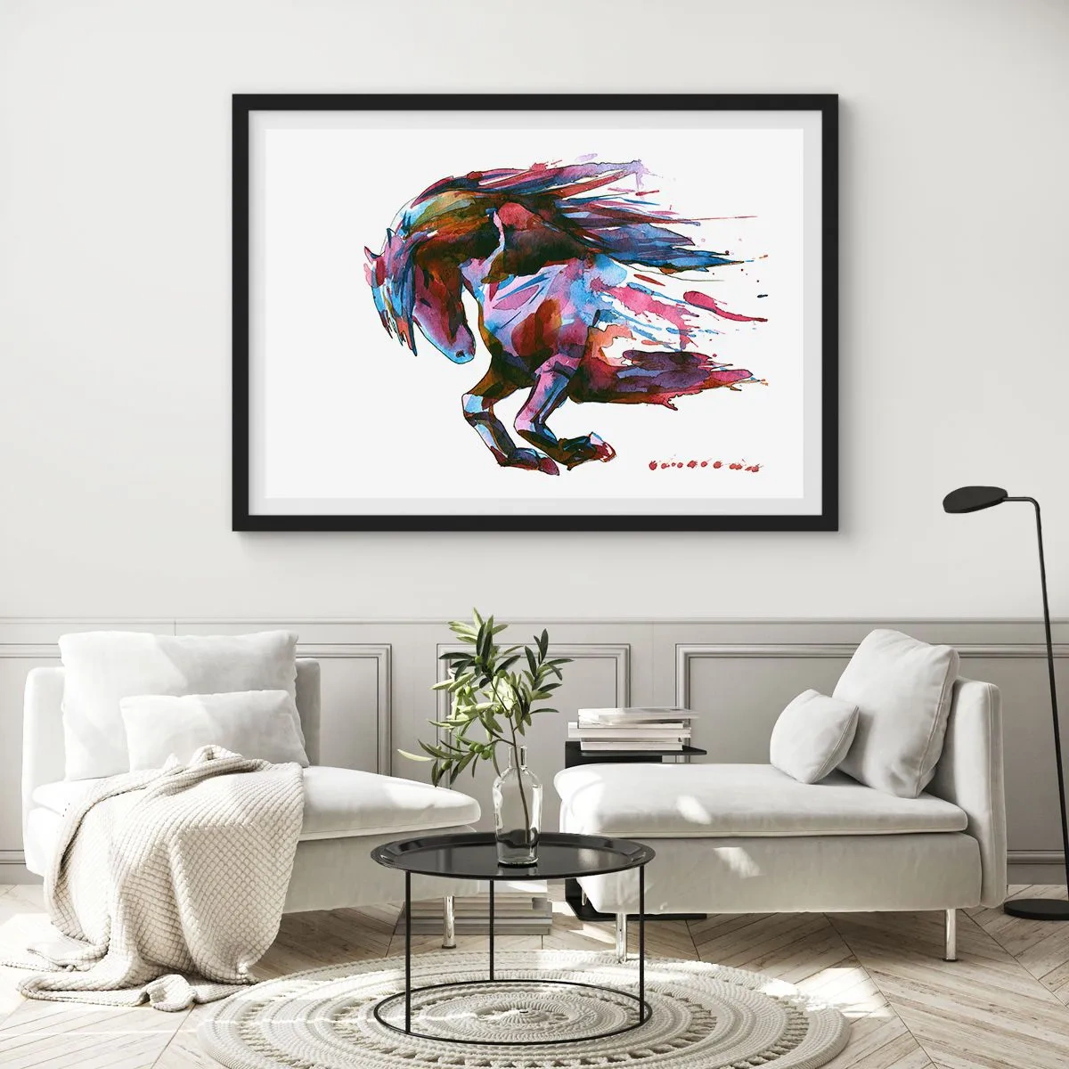 Poszter fehér keretben - Az elragadtatásban - 100x70 cm