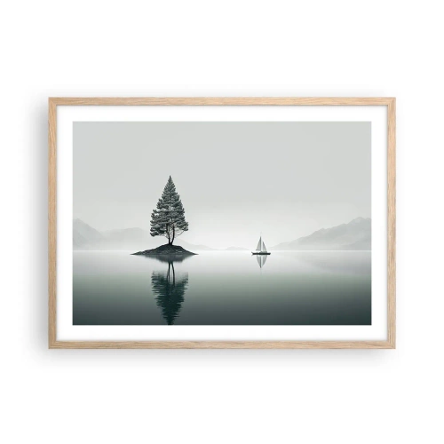 Poszter világos tölgy keretben - Egy álom - 70x50 cm