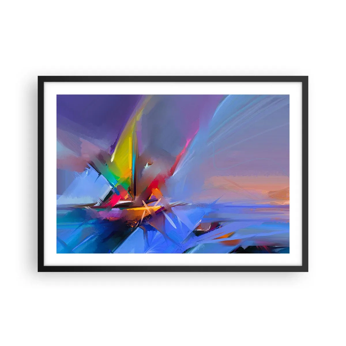 Poszter fehér keretben - Propellerek, mint a madár - 70x50 cm