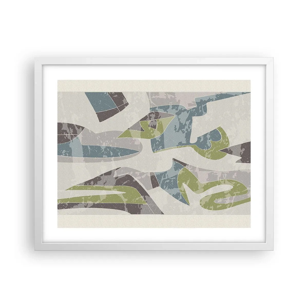 Poszter fekete keretben - Kompozíció üveg mögött - 50x40 cm