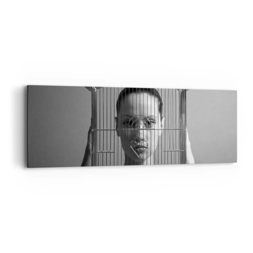 Vászonkép - Kissé szürreális portré - 90x30 cm