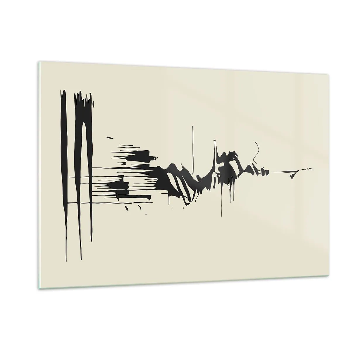 Üveg kép - Sietős absztrakció - 120x80 cm