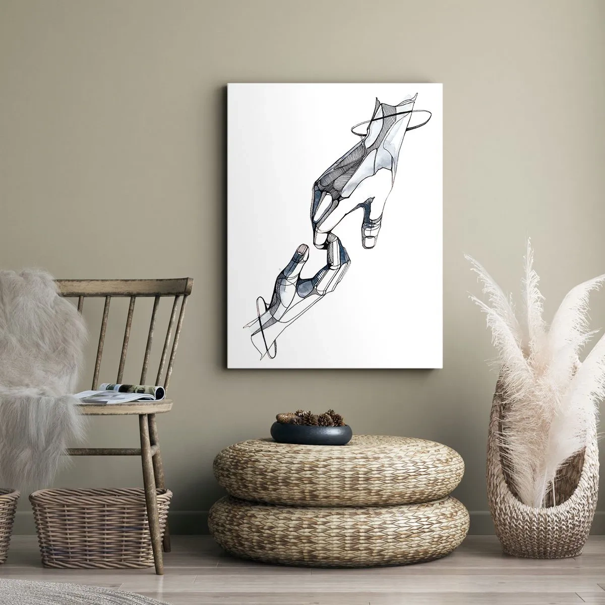 Vászonkép - Szép gesztus - 65x120 cm