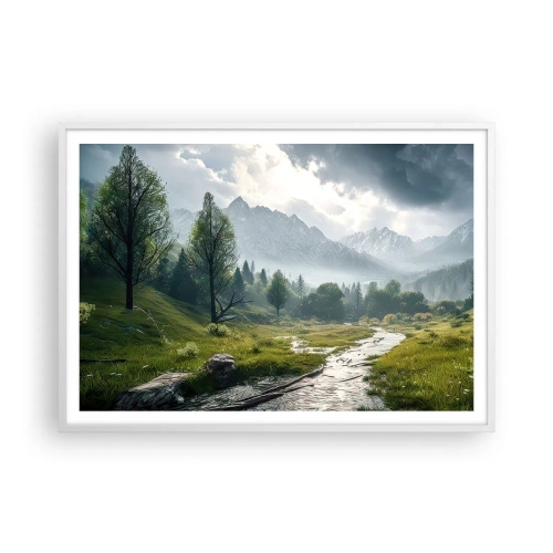 Poszter fekete keretben - Oda és vissza - 100x70 cm