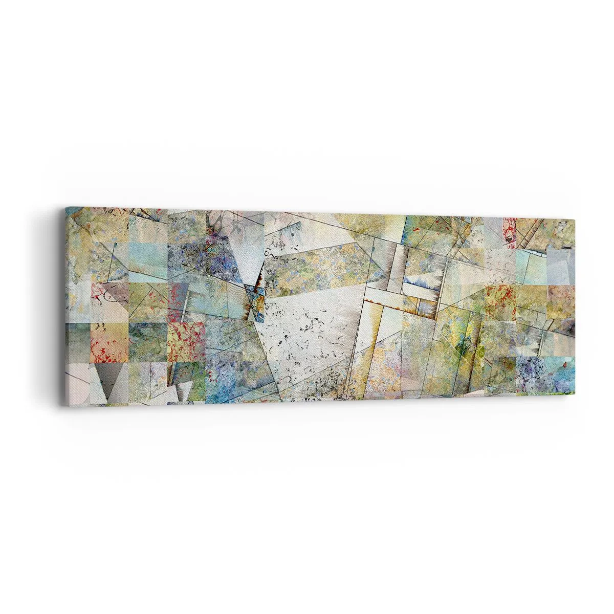 Vászonkép - Geometrikus átrendeződés - 90x30 cm