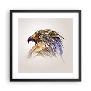 Poszter fehér keretben - Egy harcos portréja - 40x40 cm