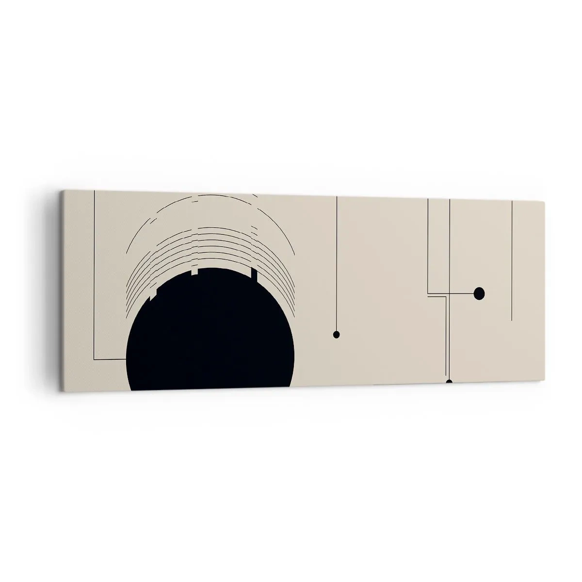 Vászonkép - Ruganyos és dinamikus kompozíció - 140x50 cm