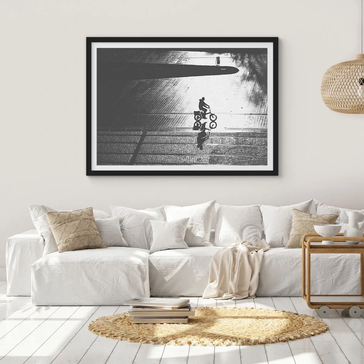 Poszter fehér keretben - Előre, a városon keresztül - 70x50 cm