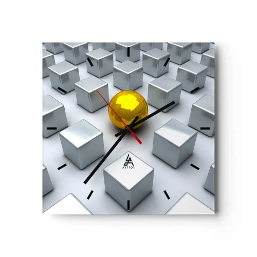 Falióra, Óra - Miért én? Geometriai összetétel - 30x30 cm