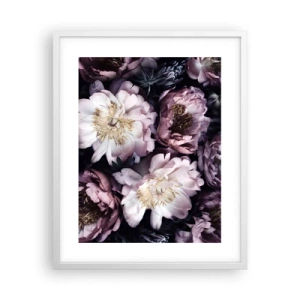 Poszter fekete keretben - Régi stílusú csokor - 40x50 cm