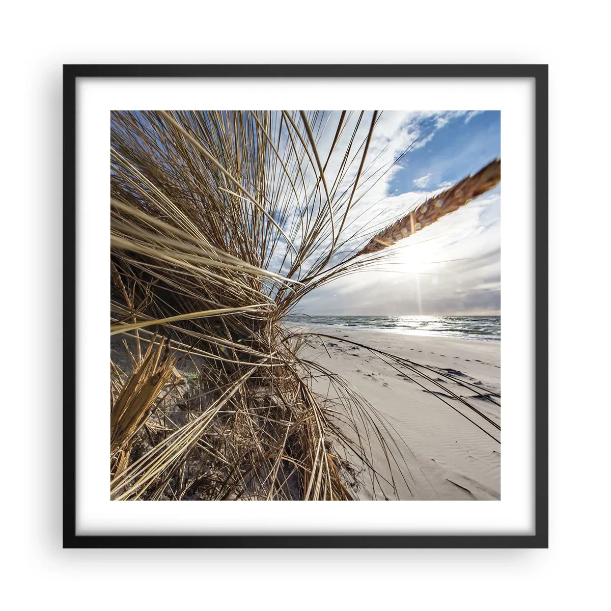 Poszter fehér keretben - Az elemek találkozása - 50x50 cm