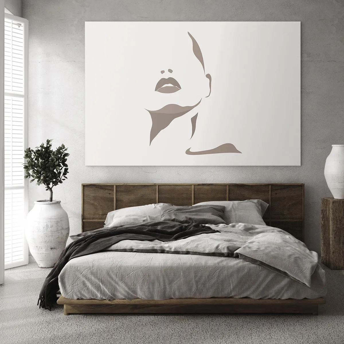 Üveg kép -  Fényből és árnyékból létrehozott - 120x80 cm