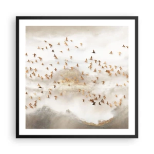 Poszter fehér keretben - Itt az idő... - 60x60 cm