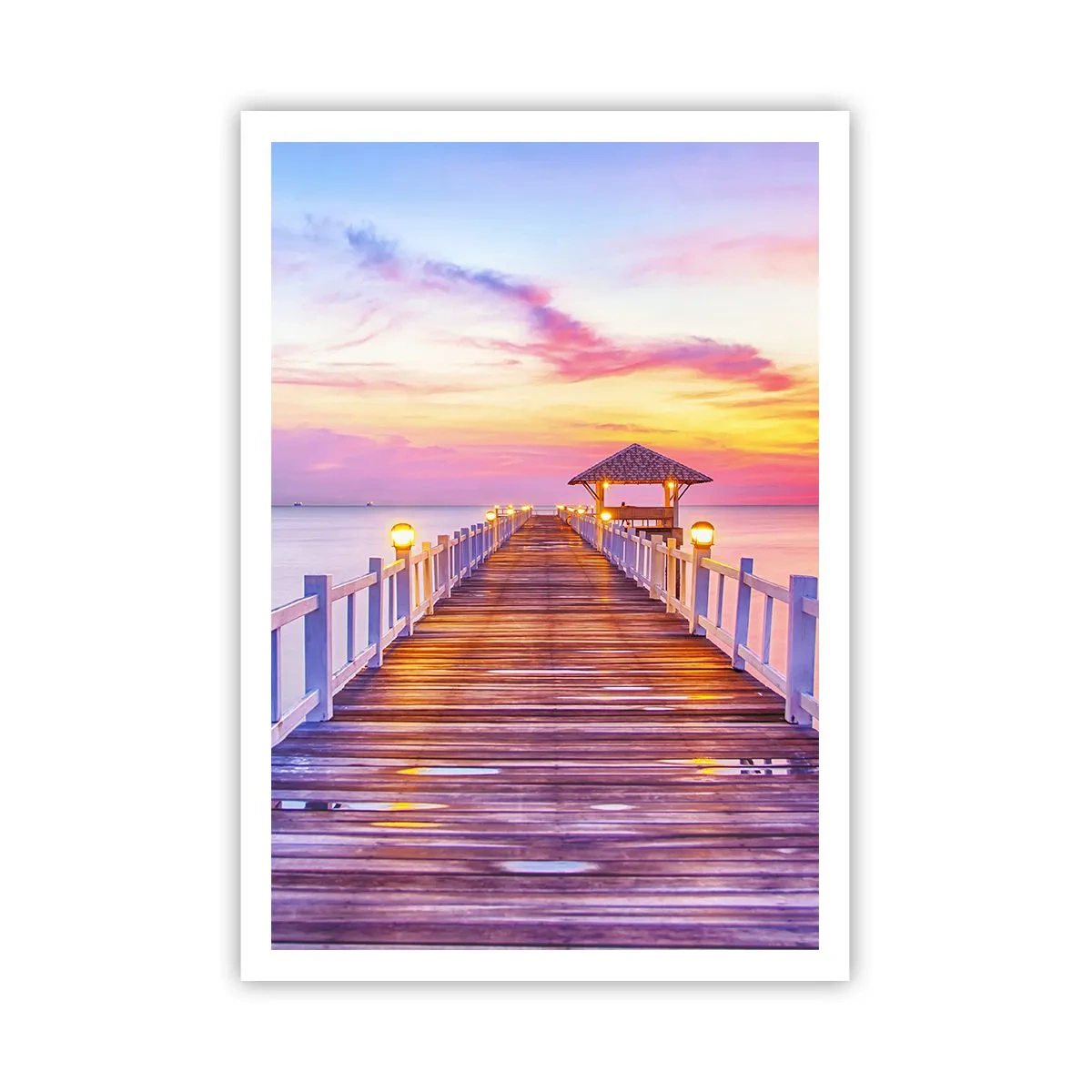 Poszter - Az est lilás-arany csendje - 70x100 cm