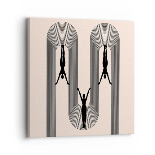 Vászonkép - Fejjel lefelé - 30x30 cm