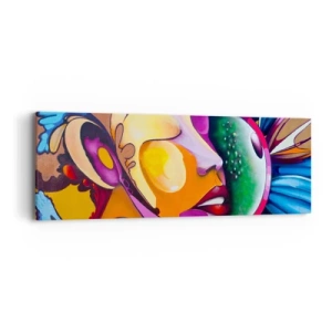 Vászonkép - Megérinteni színnel - 90x30 cm