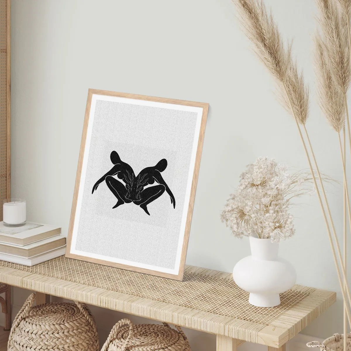 Poszter világos tölgy keretben - Egy közös lélek - 50x70 cm