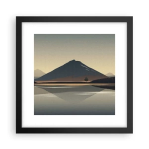 Poszter fehér keretben - Tükörreflexió - 30x30 cm