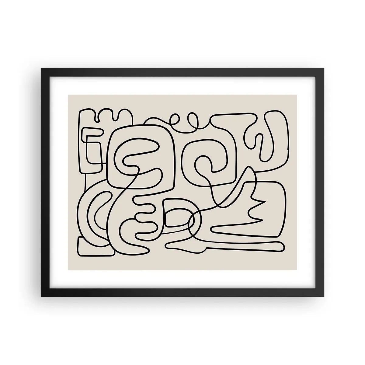 Poszter fehér keretben - A nyomonkövetésben - 50x40 cm