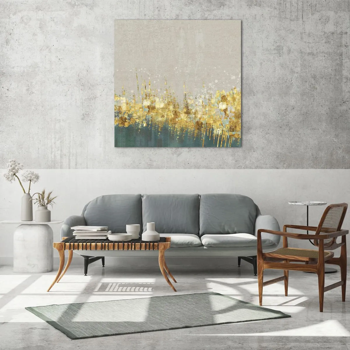 Üveg kép - Az aranyhatár - 50x50 cm