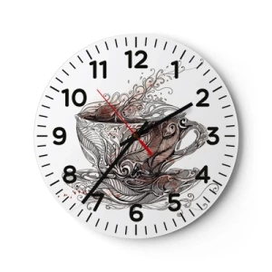 Falióra, Óra - Tea mindenre jó - 30x30 cm