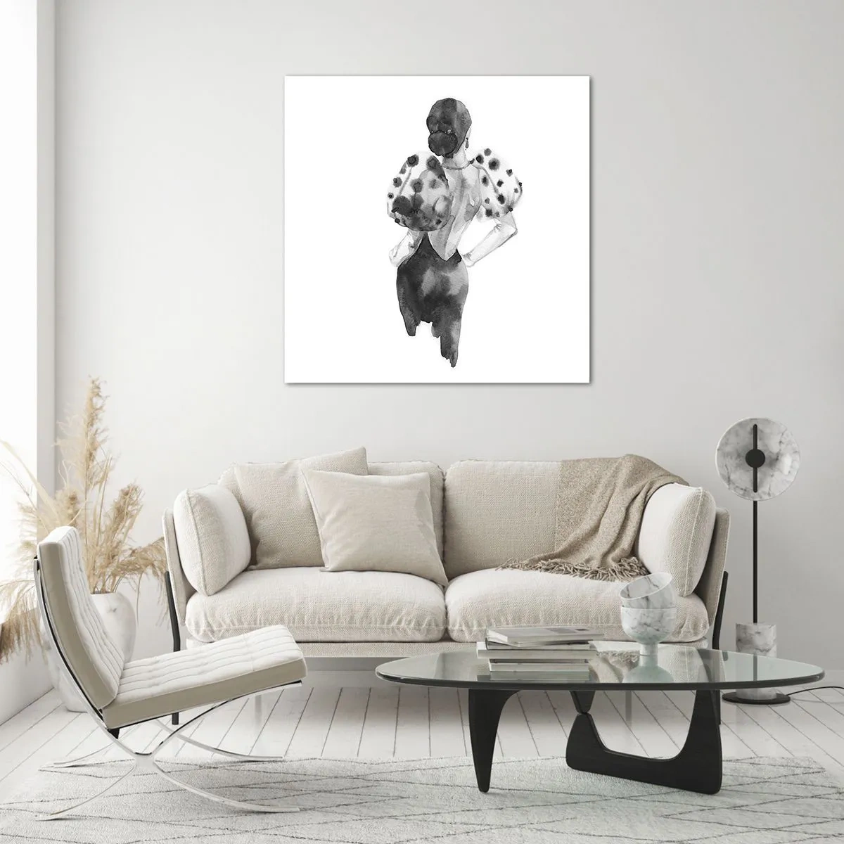 Üveg kép - Egyenesen elsétált mellettem - 30x30 cm