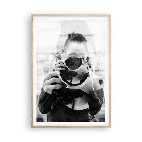 Poszter világos tölgy keretben - Alkotó meg ez eszköze - 70x100 cm