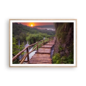 Poszter világos tölgy keretben - Hihetetlen szépség - 100x70 cm