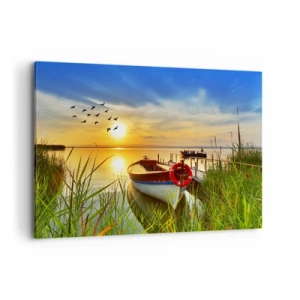 Vászonkép - A kormoránok már repülnek el - 120x80 cm