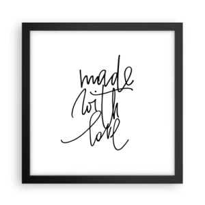 Poszter fehér keretben - A legjobb márka - 30x30 cm