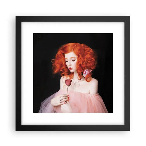 Poszter fehér keretben - Barokk stílusban - 30x30 cm