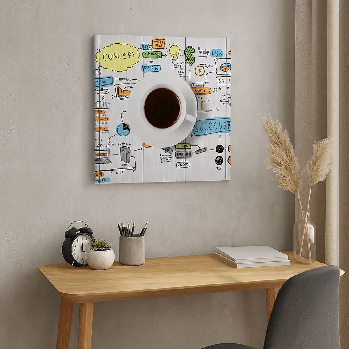 Vászonkép - Ideje szünetet tartani - 30x30 cm