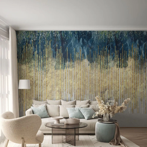 Fotótapéta Premium Sand - Aranyozott határ - Darab, Art Deco, Kortárs - 350x256 cm