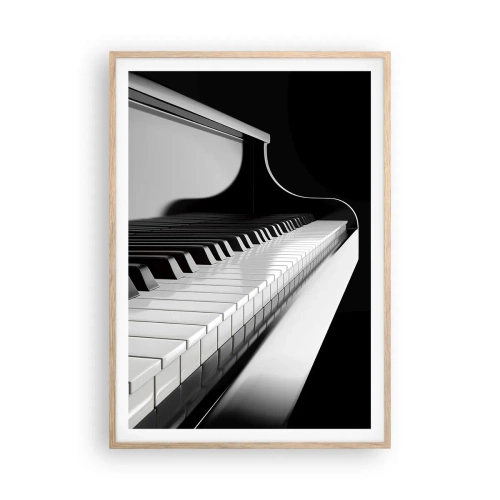 Poszter világos tölgy keretben - A formák és színek harmóniája - 70x100 cm