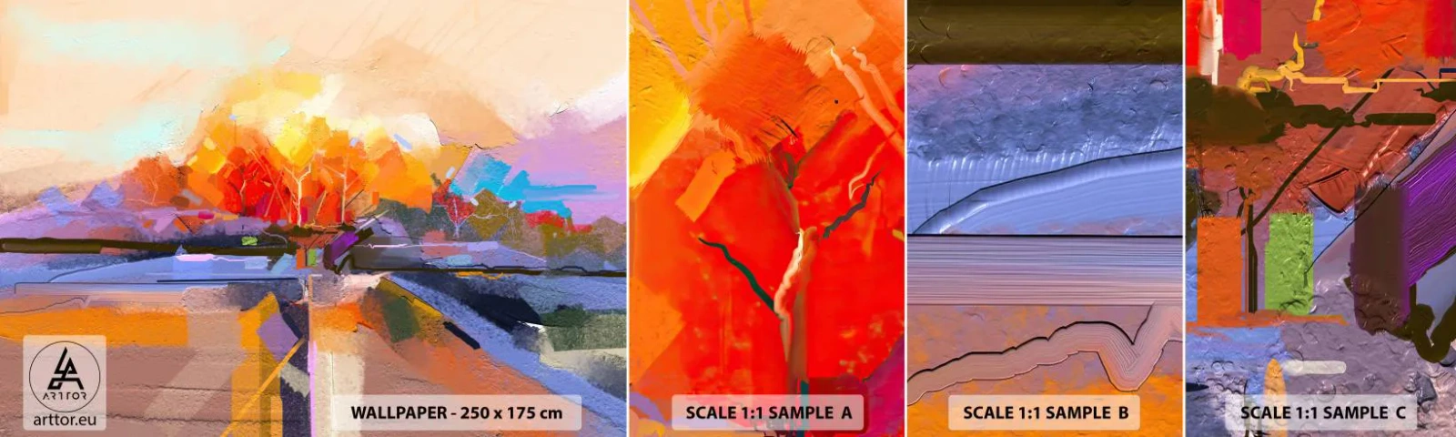 Fotótapéta Minta Öntapadós Deluxe Sticker - Ősz lett - Tájkép, Darab, Természet - 100x30 cm