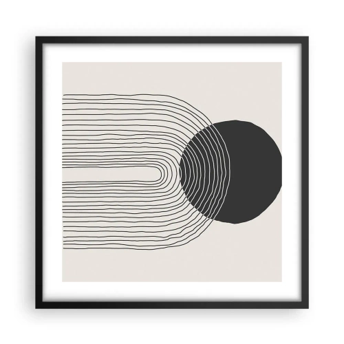 Poszter fehér keretben - Remegés és biztosság - 50x50 cm