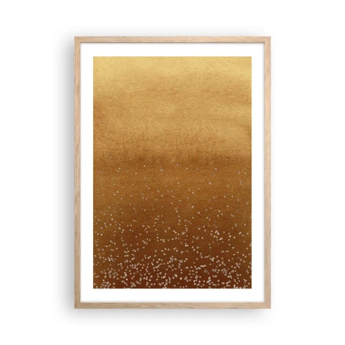 Poszter világos tölgy keretben - A fény születése - 50x70 cm