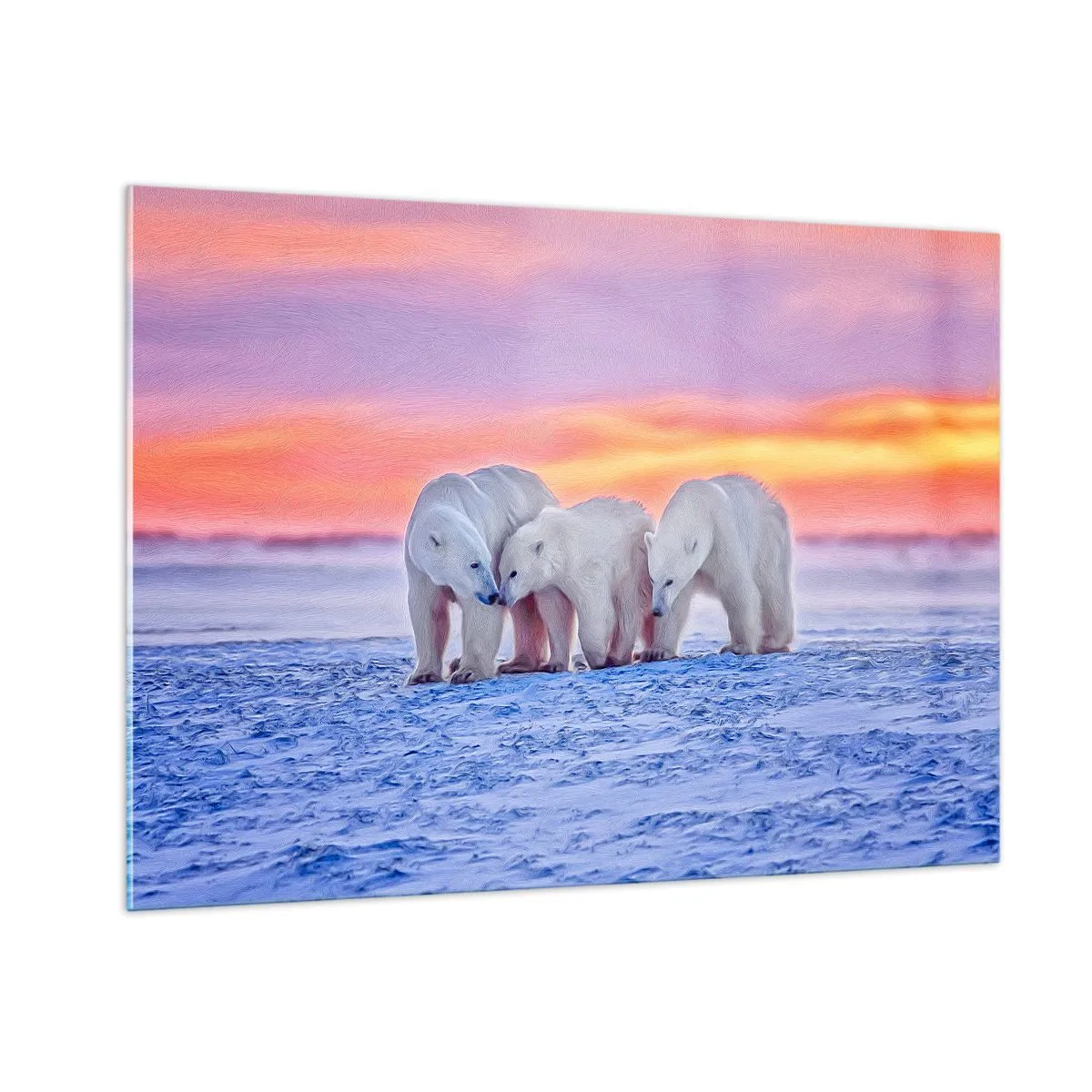 Üveg kép - Elég a családi meleg - 100x70 cm