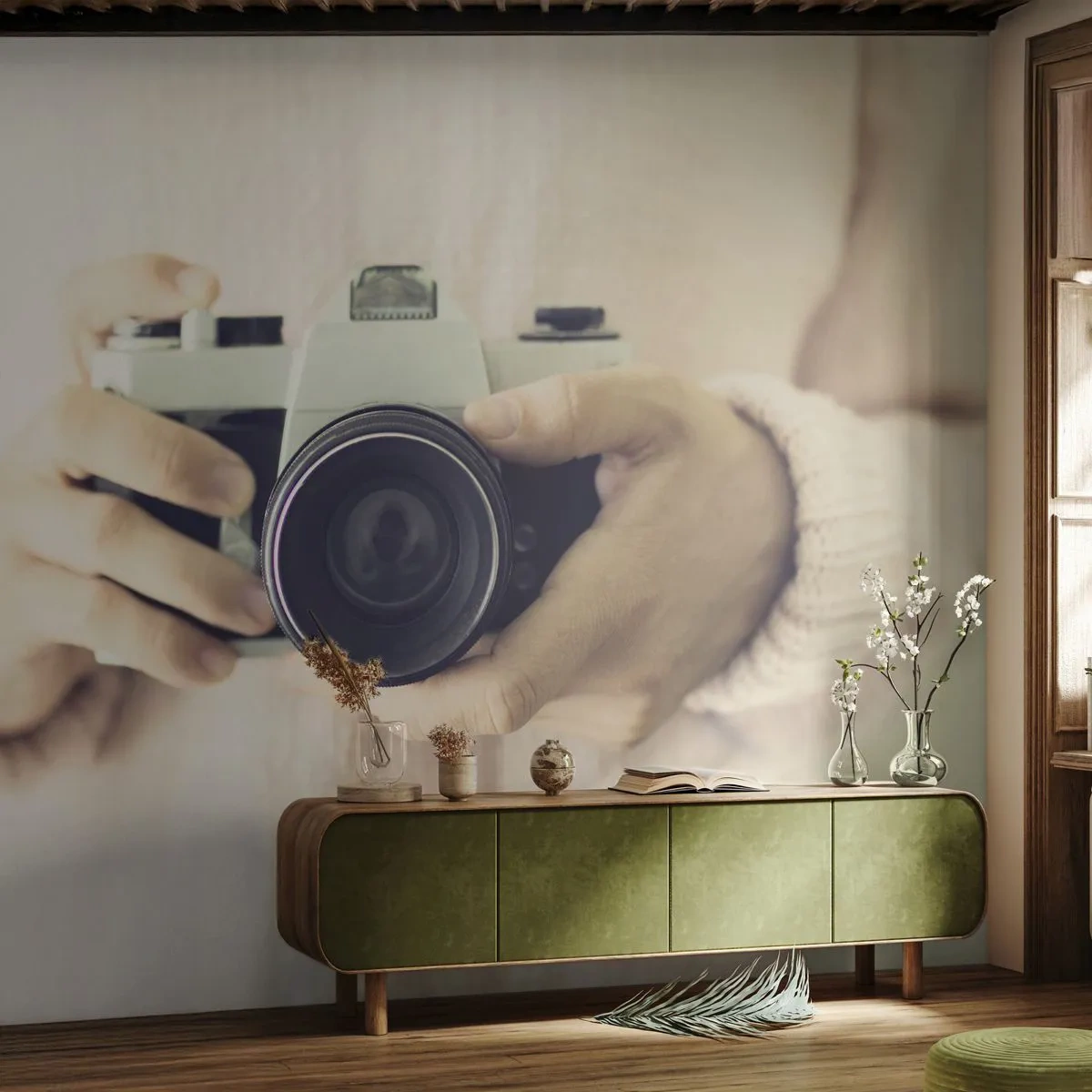 Egyedi tapéta Standard Eco - Többet látni... - Kamera, Szüret, Fényképezés