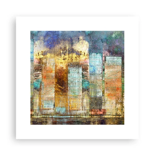 Poszter - Napfényes metropolisz - 30x30 cm