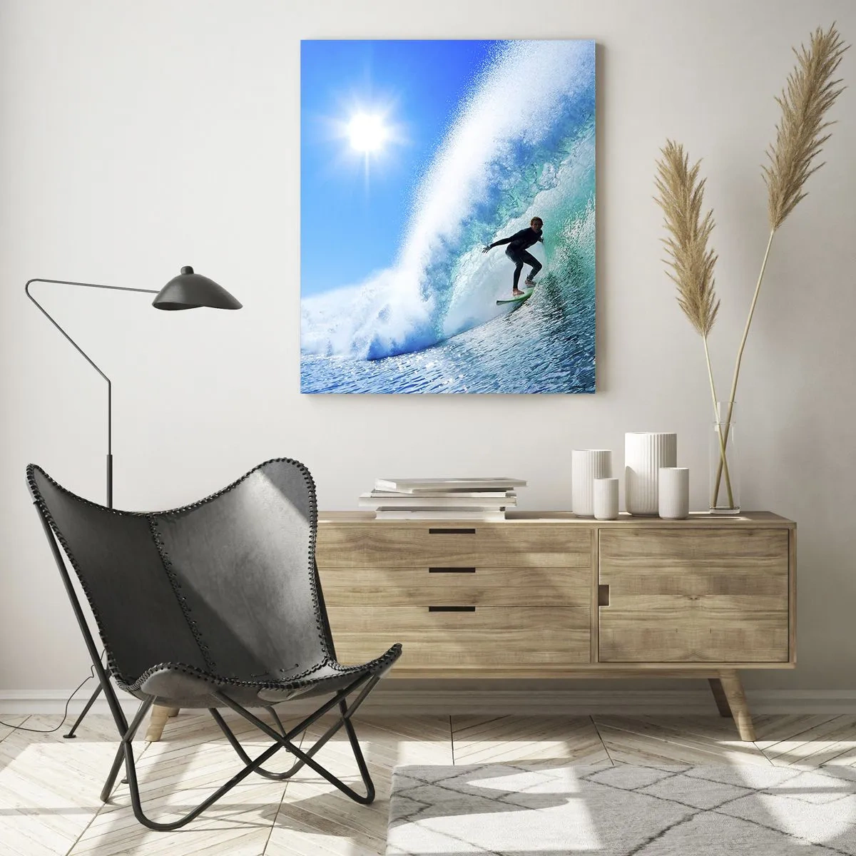 Üveg kép - A nagy kéken keresztül - 50x70 cm