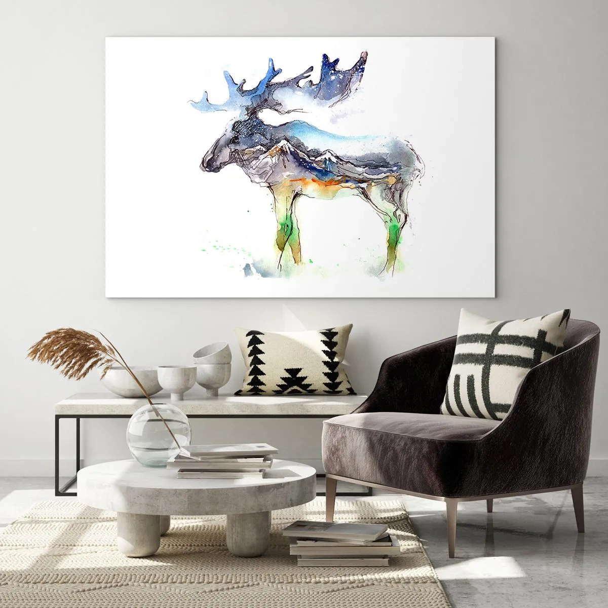 Üveg kép - Egy téli mese hőse - 120x80 cm