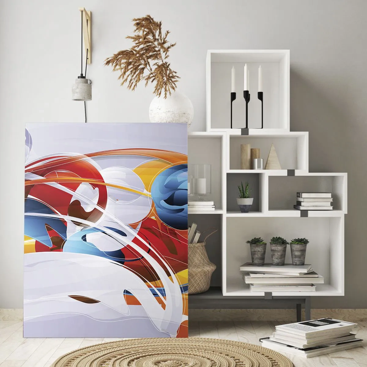 Üveg kép - Az elemek tánca - 80x120 cm