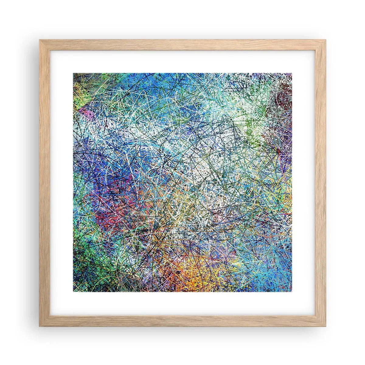 Poszter világos tölgy keretben - Ez nem olyan egyszerű - 40x40 cm