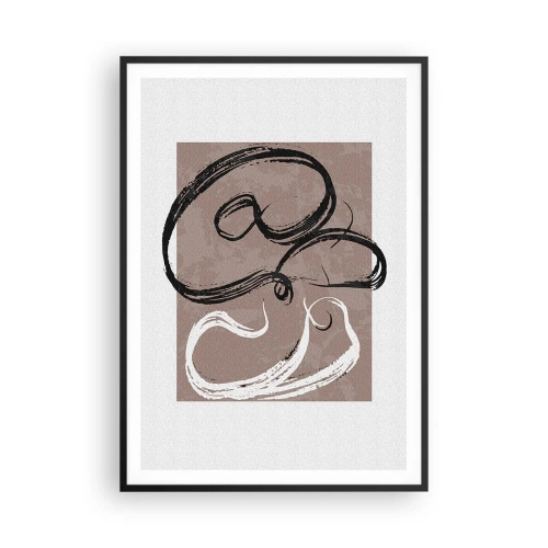 Poszter fehér keretben - Kompozíció - a teljesség keresése - 70x100 cm